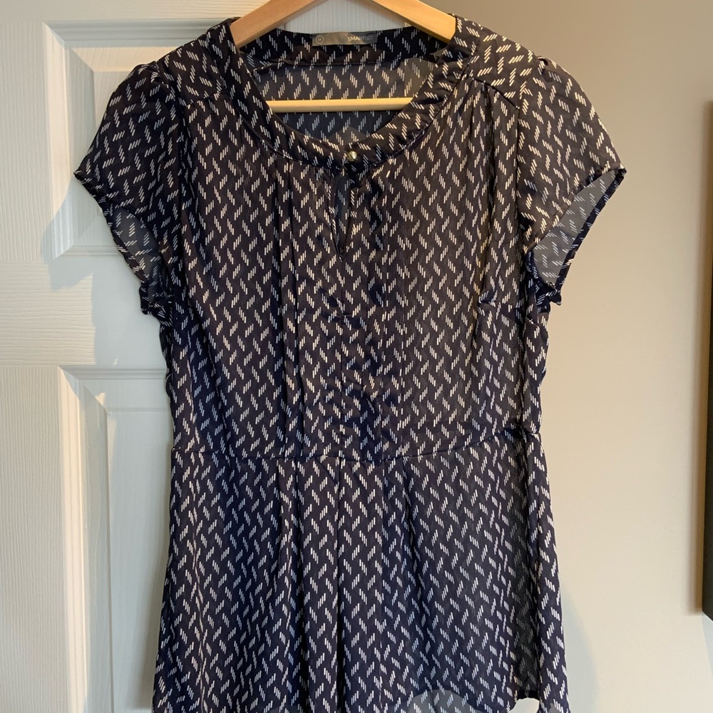 Smart Set Short Sleeves Blouse